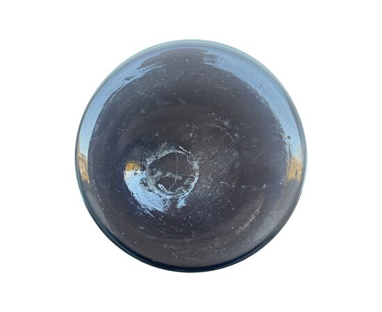 Caraffa in vetro incamiciato grigio lattimo.Manifattura Nason,Murano.