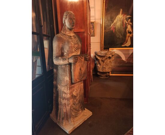 "La Veronica" statua in terracotta mt. 1,95 x 0,90 Mario Raimondi allievo di Arturo Martini.