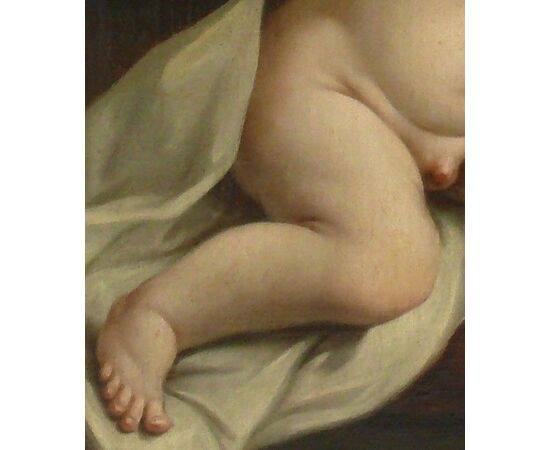 Ludovico Stern (1709-77). Putto with still life.     