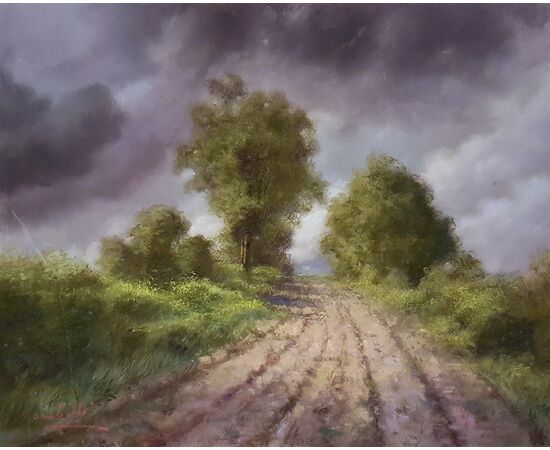 Landscape after the storm - Pompilio Mandelli     