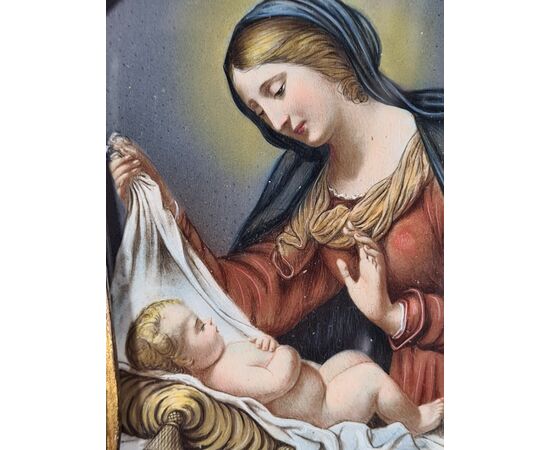 75. Dupré, Jules DUPRÉ (1811-1889). "Madonna con bambino". 