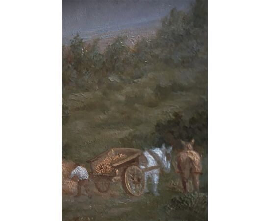 Harold Sutton Palmer (1854 -1933) pittore inglese di paesaggi. Scuola inglese  seconda metà del XIX secolo.