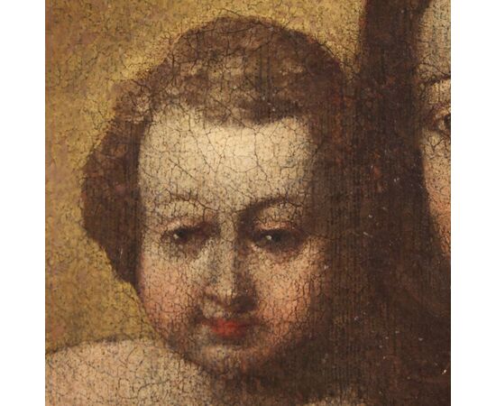 Antique Madonna with child from 17th century