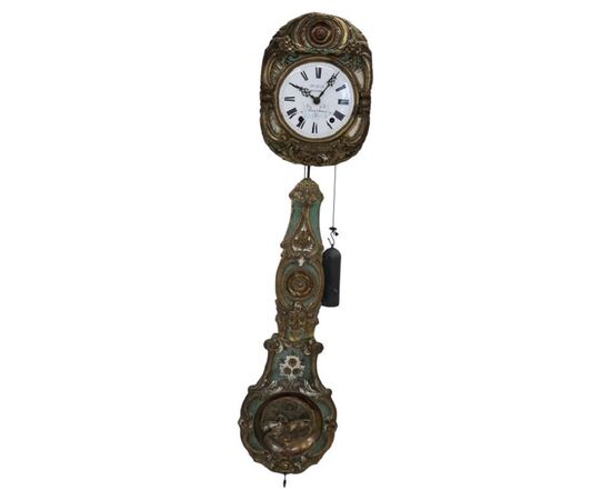 Orologio a pendolo antico da parete sec XIX PREZZO TRATTABILE 