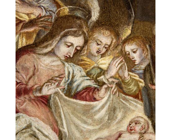Adoration of the Shepherds, Girolamo Siciolante known as da Sermoneta (1521 - 1575)     