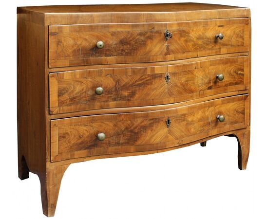Chest of drawers with three drawers from the 19th century     