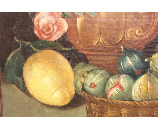 Natura morta con frutti, dipinto del XIX secolo