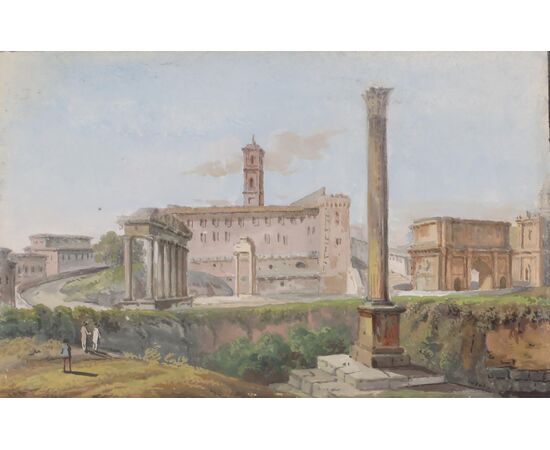 Nove vedute romane, XVIII secolo
