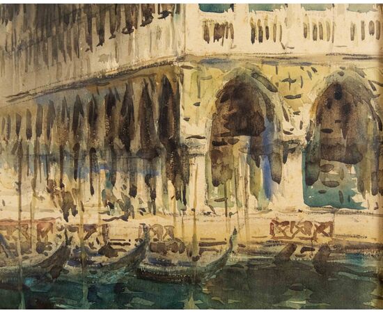 Italian painter, 20th century, Piazzetta San Marco     