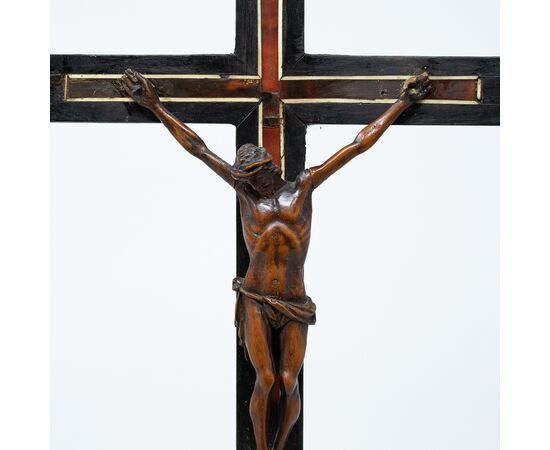 17th century boxwood crucifix     