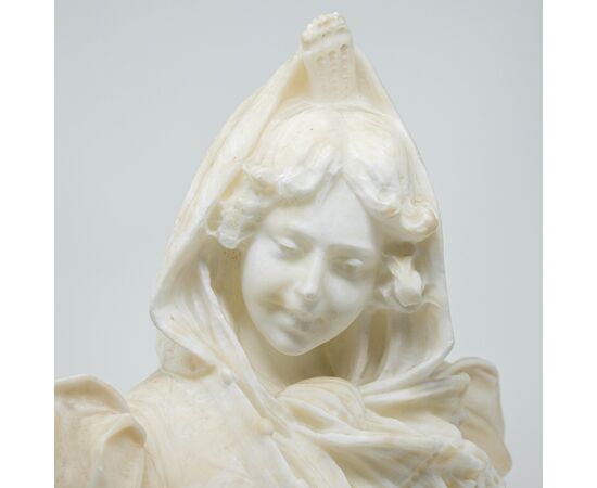 Portrait of a young girl, Ezio Ceccarelli (1865-1937)     
