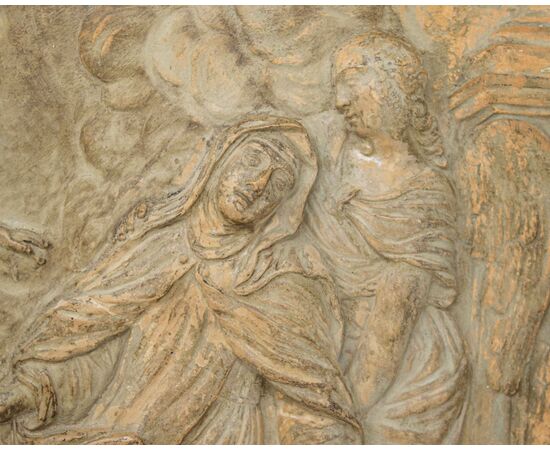 Ecstasy of Saint Teresa of Avila, terracotta relief, 17th century     