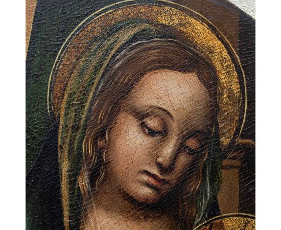 Attr. a Giovanni Ambrogio Bevilacqua, detto Liberale (documentato 1481-1512), Madonna con Bambino