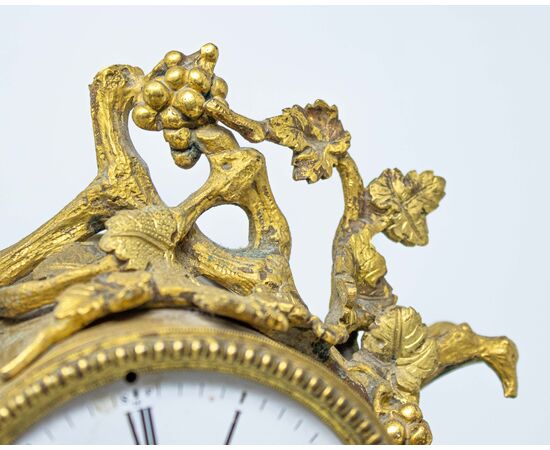 Table clock with putto, France, late 19th century     