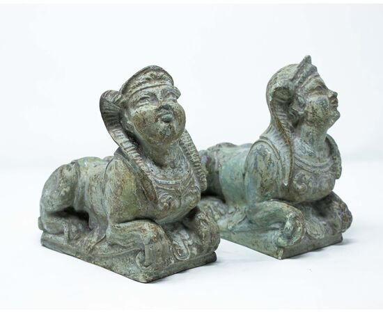 19th century, Pair of sphinxes     
