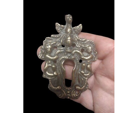 Importante bocchetta in bronzo da mobile XVIII secolo 