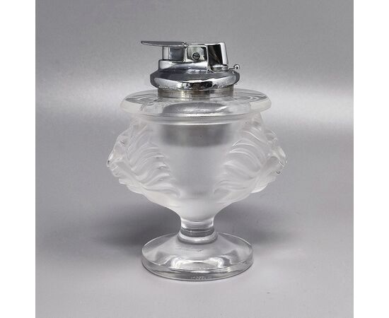 1970s Gorgeous Smoking Set  by Lalique. Signed on The Bottom. Made in France