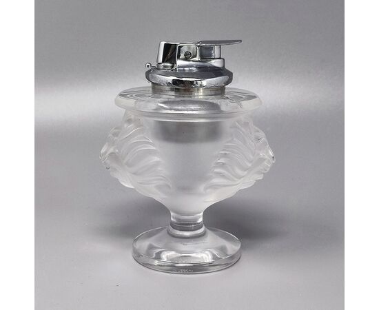 1970s Gorgeous Smoking Set  by Lalique. Signed on The Bottom. Made in France