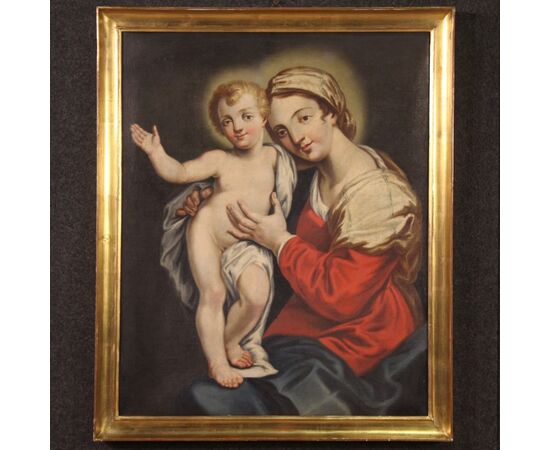 Madonna con bambino della prima metà del XVIII secolo