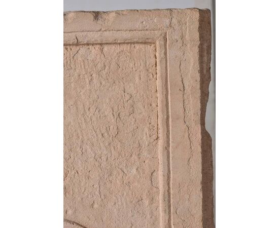 Antico pannello architettonico in pietra rosata - M/450