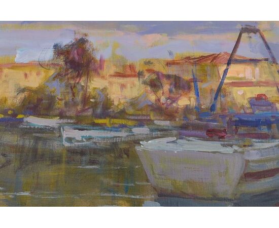 Painting &quot;Boats at dusk&quot;     