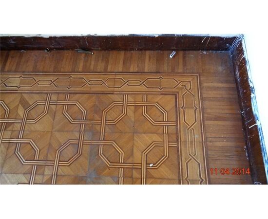Mod.ANELLE-pavimenti antichi in legno di rovere,acero e noce,mq.26,7