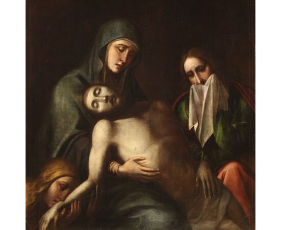 Lamentation over the dead Christ of the first half of the 17th century
