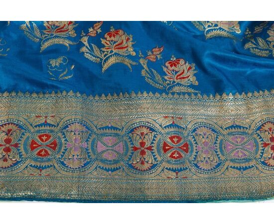 SARI Indiano antico color turchese - B/1524-7
