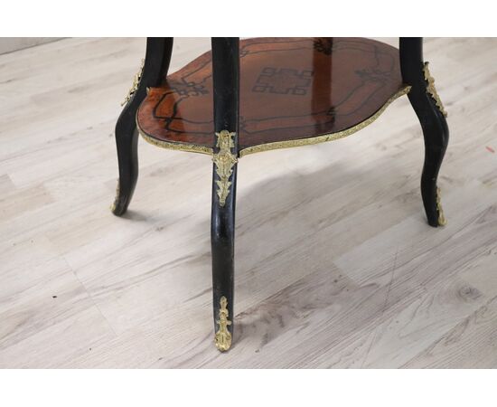 Tavolino antico con fioriera intarsiato epoca Napoleone III seconda metà sec XIX PREZZO TRATTABILE
