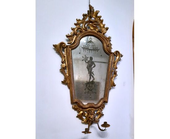 coppia di specchierine dorate Venezia XVIII secolo