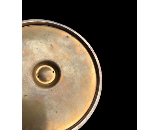 Calice in argento dorato (vermeille) con motivo a tralcio di vite sul fusto.Punzone Minerva.Francia.