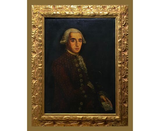 Scuola spagnola (fine XIX secolo) - Ritratto di gentiluomo (alla maniera di Goya)
