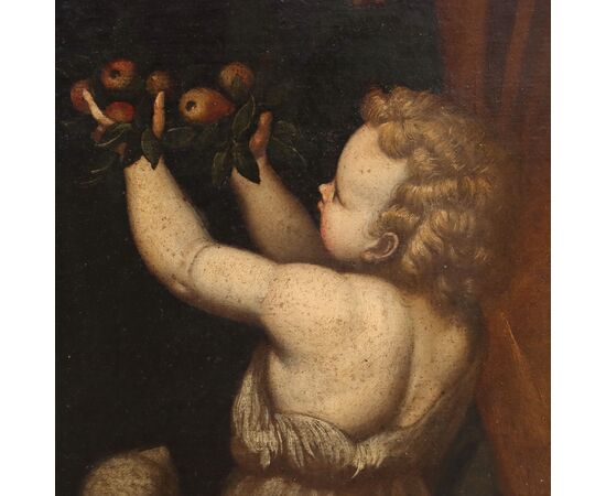Dipinto Madonna con Bambino XVII secolo