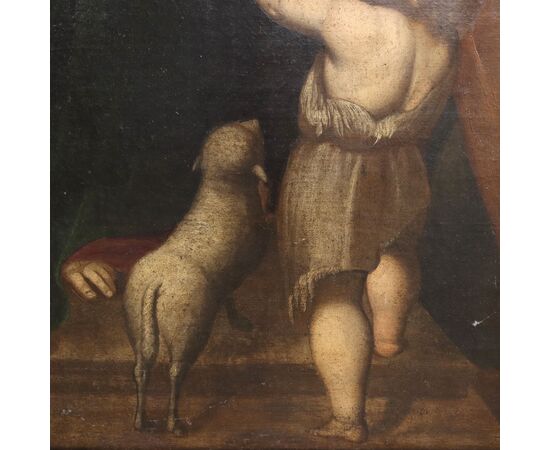 Dipinto Madonna con Bambino XVII secolo