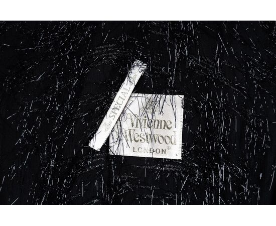 Vivienne Westwood Black Dress with Glitter Fringes- '10s
