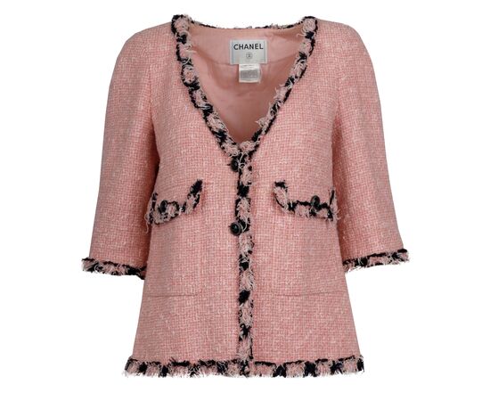 Chanel Pink Bouclé Mini Dress & Jacket Ensemble - '00s