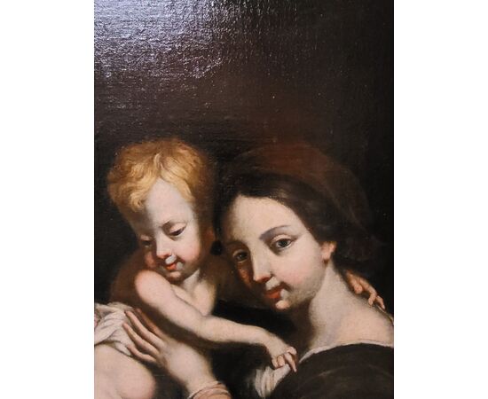 Madonna con Bambino e San Giovannino - Scuola bolognese fine 500 / primi 600