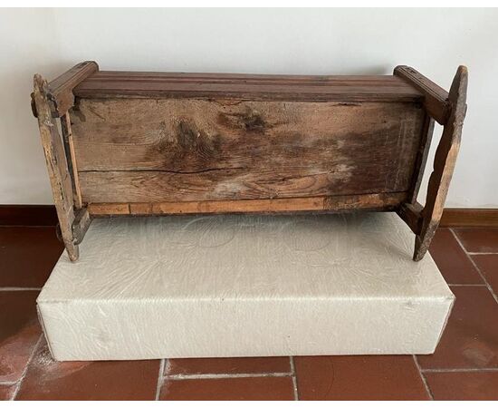 Antica culla in legno di abete massello primi '900