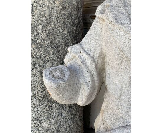 Ancient outdoor stone sculpture from Veneto     
