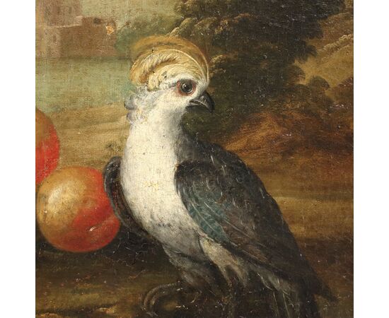 Paesaggio con Composizione di Frutta e Uccello, Arte, Pittura antica