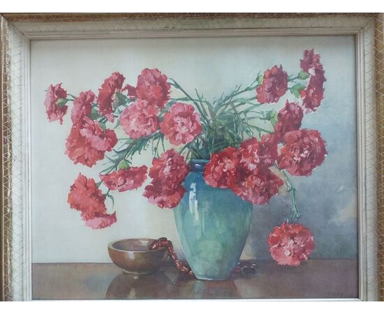 Carnations Watercolor     