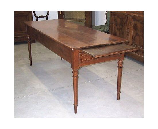 Table / desk in solid cherry, the first half of 1800. Art. 0291