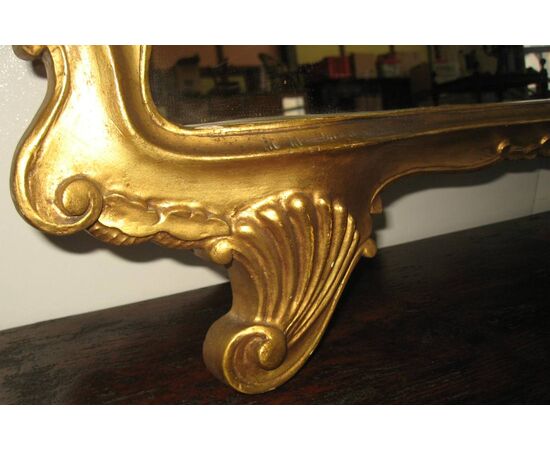 Specchiera dorata oro ”matto” Vintage 