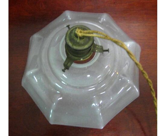 Lampadario a sospensione vintage vetro “fazzoletto”