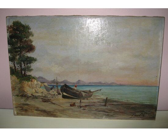 Code 0540 painting of the twentieth century, oil on canvas signed G. Paul