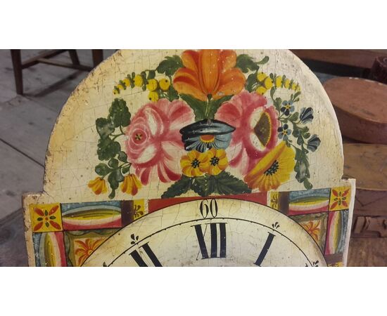 CLOCK BLACK FOREST PAINTED BELL