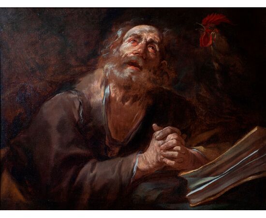 Gioacchino Assereto, St. Peter and the rooster     