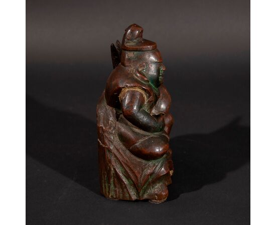 Japanese sculptor, Fishmonger, Bronze.     