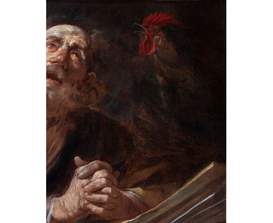 Gioacchino Assereto, St. Peter and the rooster     