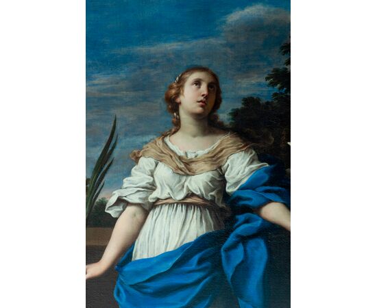 Lorenzo Greuter, Sant'Agnese, olio su tela, cm 156 x 120